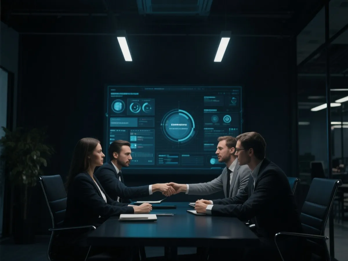 企业合作与技术交付示意图